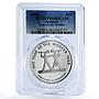 Jamaica 10 dollars Year of the Worker PR68 PCGS silver coin 1988