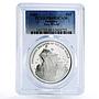 Jamaica 10 dollars The New World Columbus Ship PR68 PCGS silver coin 1989