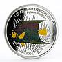 Congo 10 francs Poisson Imperial Fish colored proof silver coin 2004