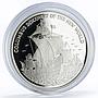 Jamaica 10 dollars Discovering of the New World Columbus Ship silver coin 1989