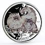 Isle of Man 1 crown Home Pets Two Chinchilla Cats Animals proof silver coin 2009