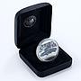 Tuvalu 1 dollar Lamborghini Countach colored silver proof coin 2006