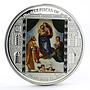 Cook Islands 20 dollars Raphael Art Sistine Madonna colored silver coin 2009