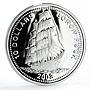 Liberia 10 dollars Clipper Gorch Fock Ship proof silver coin 2003