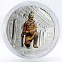 Laos 1000 kip Kneeling Soldier People Army proof silver coin 2009