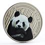 Burkina Faso 100 francs World Wildlife Giant Panda colored titanium coin 2017