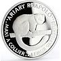 Malagasy 20 ariary World Wilflife Fund Fauna Lemur proof silver coin 1988