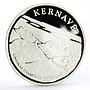 Lithuania 50 litu Architecture Castles Kernave proof silver coin 2005