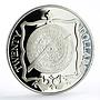 British Virgin Islands 20 dollars Brass Nocturnal proof silver coin 1985