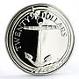 British Virgin Islands 20 dollars Caribbean Treasures Anchor silver coin 1985