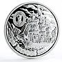 Cook Islands 5 dollars Tall Ships Sedov Ship Clipper silver coin 2008
