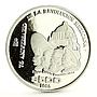 Mexico 500 pesos 75th Anniversary of 1910 Revolution proof silver coin 1985