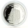 Fiji 10 dollars History of Seafring Pamir Ship Clipper silver coin 2008