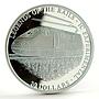 Liberia 20 dollars Trains Railway Locomotive 1C Experimental silver coin 2001
