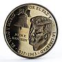Panama 1 balboa President John Kennedy Statesman Bell Politics nickel coin 1988