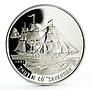 Vietnam 100 dong Boats of the World series Savannah Ship proof silver coin 1991