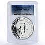 Turks and Caicos Islands 20 crowns Commonwealth Games PR69 PCGS silver coin 1978