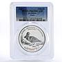 Armenia 100 dram Red Book of Armenia Northern Duck PR69 PCGS silver coin 2007