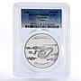 Armenia 100 dram Red Book of Armenia Viper Snake PR68 PCGS silver coin 2007