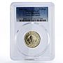India 5 rupees 150th Anniversary of Kuka Movement PL67 PCGS NiBrass coin 2007