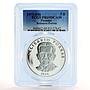 Panama 5 balboas President Belisario Porras PR69 PCGS silver coin 1975