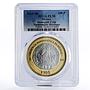 Mexico 100 pesos Numismatic Heritage Insurgent Coin PL70 PCGS bimetal coin 2013