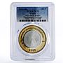 Mexico 100 pesos Numismatic Heritage 1824 8 Reales PL70 PCGS bimetal coin 2011