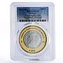 Mexico 100 pesos Numismatic Heritage 1st Empire Coin PL70 PCGS bimetal coin 2013