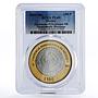 Mexico 100 pesos Numismatic Heritage Zacatecas 8R PL69 PCGS bimetal coin 2012