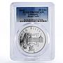 Lithuania 50 litu Birzai Castle PR69 PCGS silver coin 2010