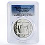 British Virgin Islands 20 dollars Teapot PR70 PCGS silver coin 1985