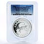 Turks and Caicos Islands 1 crown Wildlife Iguana PR69 PCGS silver coin 1988