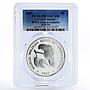 Cayman Islands 5 dollars Wildlife Amazon Bird PR70 PCGS silver coin 1987