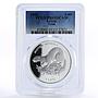 Latvia 1 lats European Mink Fauna PR69 PCGS silver coin 1999