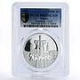 Poland 100000 zlotych Solidarity City View PR67 PCGS silver coin 1990