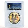 Haiti 50 gourdes The Mermaid PR67 PCGS Rainbow Reflectivity silver coin 1973