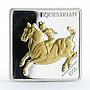 Mongolia 500 togrog Da Vinci Equestrian silver proof coin 2005