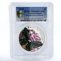 Tokelau 5 dollars Ornithoptera Priamus Butterfly PR69 PCGS silver coin 2012