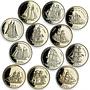 Tristan da Cunha set of 12 coins Ships of the South Atlantica CuNi coins 2006