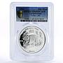 Turkmenistan 500 manat Endangered Wildlife Pallas Cat PR69 PCGS silver coin 1996