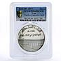 Iraq 1 dinar Tharthar Euphrates Canal PR64 PCGS proof silver coin 1977
