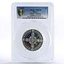 Niue 2 dollars Slavic Calendar Sun Moon Elements Gods MS70 PCGS silver coin 2020