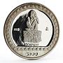 Mexico 100 pesos Seated Sculpture Xochipilli proof silver coin 1992