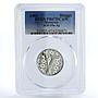 Malaysia 1 ringgit Hibiscus Flower Blossom PR67 PCGS silver coin 1992