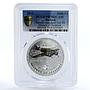 Burundi 5000 francs Savoia-Marchetti Plane Aviation PR70 PCGS silver coin 2015