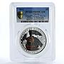 Liberia 5 dollars China Typ S Train Railroad PR69 PCGS silver coin 2011