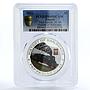 Liberia 5 dollars PKP Fablok OL 49 Train Railroad PR69 PCGS silver coin 2011