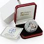 Isle of Man 1 crown Home Pets Two Burmilla Cats Animas colored silver coin 2008