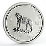 Australia 1 dollar Lunar Calendar series I Year of the Tiger silver coin 2010