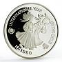 United Arab Emirates 50 dirhams International Year of Child silver coin 1980